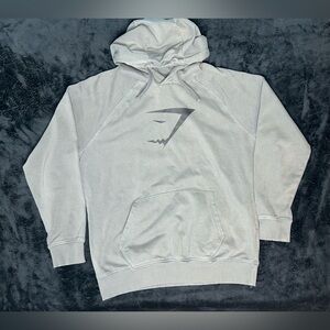Gymshark Hoodie Mens XL Gray Sweatshirt Pullover Athletic Workout Running Pocket